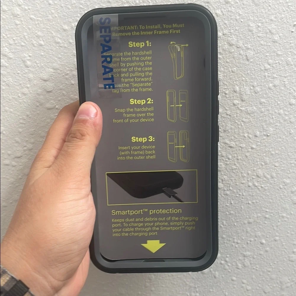 Onn. Black Rugged Case for Samsung Galaxy A54 5G